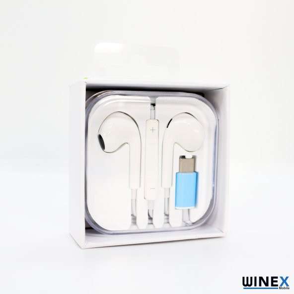 Winex JHL203 Pro3 Type-C Mikrofonlu Kablolu Kulaklık Beyaz - 2