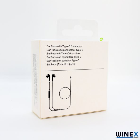 Winex JHL203 Pro3 Type-C Mikrofonlu Kablolu Kulaklık Beyaz - 5