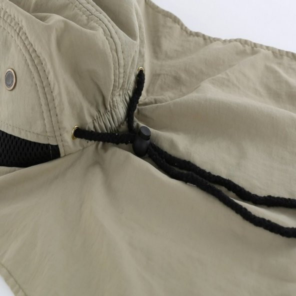 Bedava Kargo Ayarlanabilir Safari Şapkası Buğday Rengi - 5