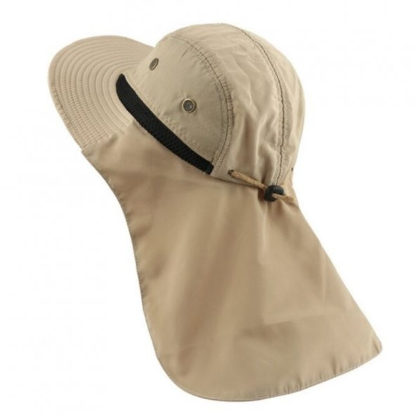 Bedava Kargo Ayarlanabilir Safari Şapkası Buğday Rengi - 11