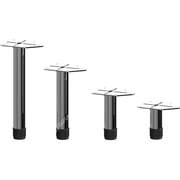 Çubuk Mobilya Ayağı 25mm Parlak Krom ürün görseli