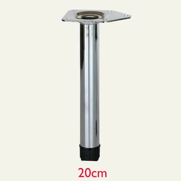 Çubuk Mobilya Ayağı 25mm Parlak Krom - Resim 3