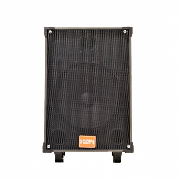 HT-91200 30 Cm Bass Şarjlı Çift Mikrofonlu Anfi Hoparlör Sistemi - Resim 3