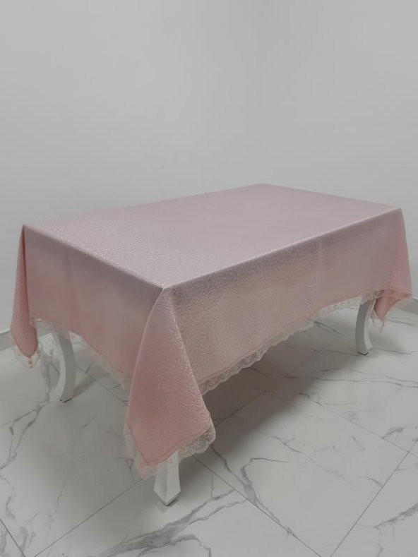Finezza Paris Jakarlı Kumaş Güpürlü Pudra Masa Örtüsü 160*220 cm - 960