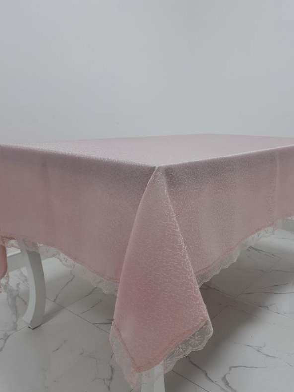 Finezza Paris Jakarlı Kumaş Güpürlü Pudra Masa Örtüsü 160*220 cm - 960 - 5