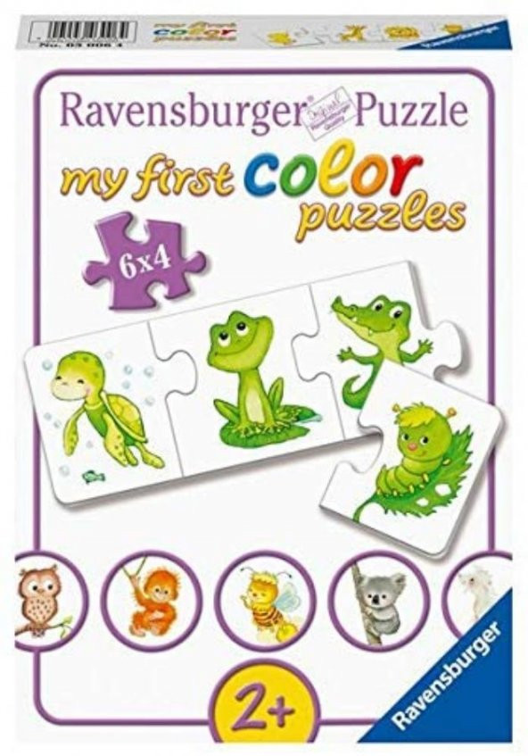 Ravensburger 6x4 Parça Baby İlk Renkli Hayvanlar Puzzle