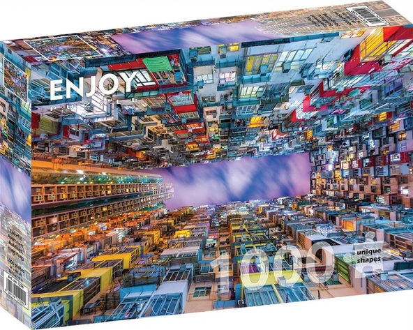 Enjoy 1000 Parça Renkli Apartman - Hong Kong Puzzle ürün görseli