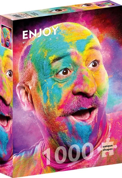 Enjoy 1000 Parça Rengarenk Yüz İfadesi Puzzle