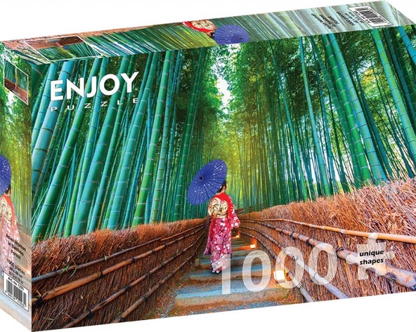 Enjoy 1000 Parça Bambu Ormanında Asyalı Kadın Puzzle