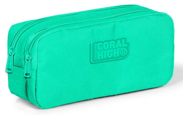 Coral High Yeşil İki Bölmeli Kalem Çantası -Kız Çocuk ürün görseli