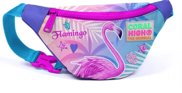 Coral High Pembe Flamingo Bel Çantası - Kız Çocuk