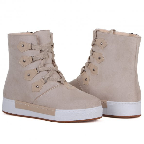 Vojo HB02 Tüylü Anatomik Fermuarlı Kadın Bot 2 Renk - 9