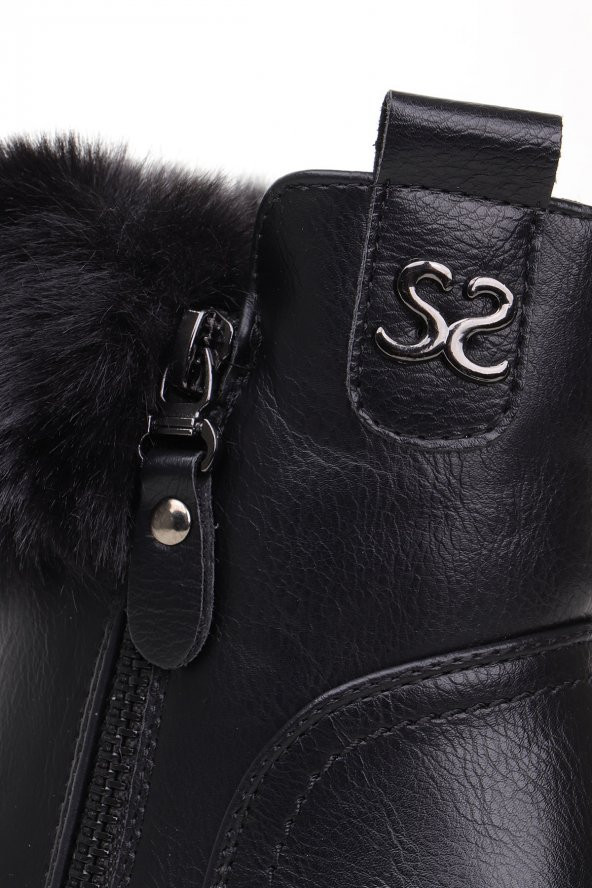 Vojo SS Guja Fashion İçi Kürklü Fermuarlı Kadın Bot - 11