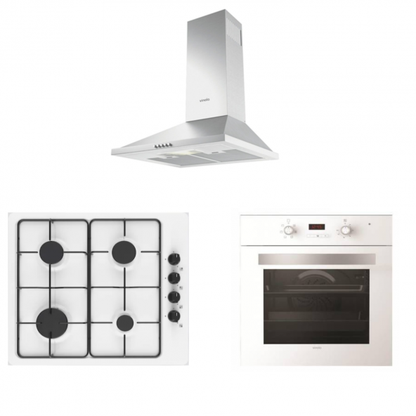 VİNOLA ANKSTRE BEYAZ 3LÜ SET 3(CWW100.601 BEYAZ-6810.03 BEYAZ-OFA104.02 BEYAZ)
