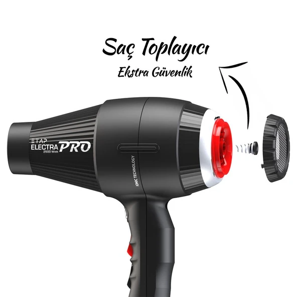 Etap Electra Pro İonic Profesyonel Seri Kuaför Fön Makinesi (İtalyan Motor) - 8