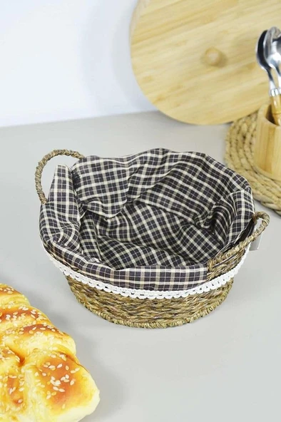 Hasır Ekmek Sepeti Yuvarlak Küçük SFB6