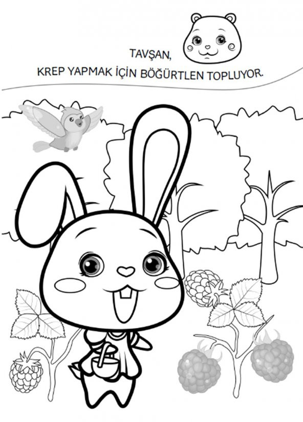 Koloni Çocuk Mutlu Ayıcık Tatil Çıkartma ve Boyama Kitabı Odaklanma - Boya Yapıştır - 2