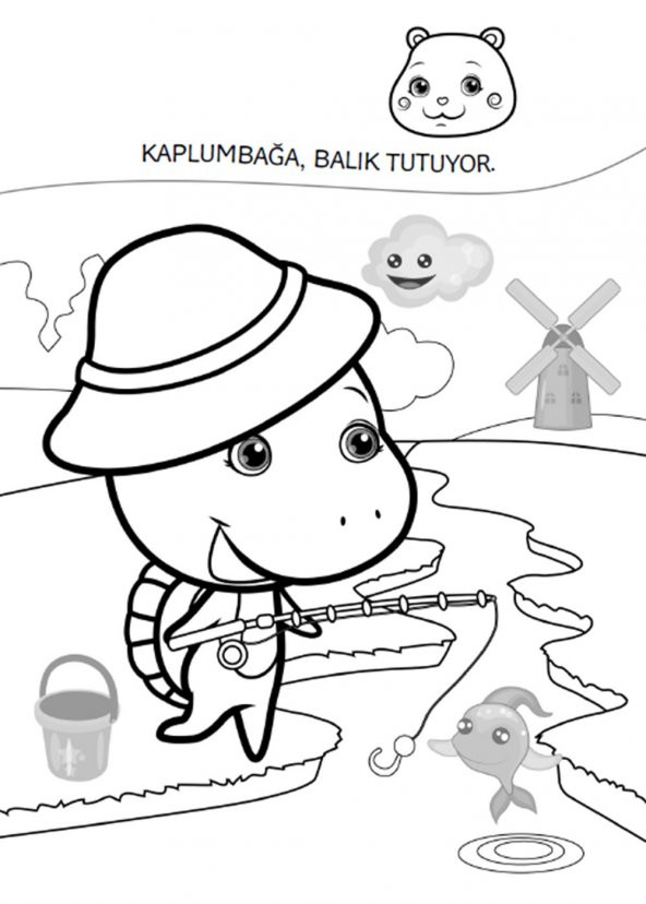Koloni Çocuk Mutlu Ayıcık Tatil Çıkartma ve Boyama Kitabı Odaklanma - Boya Yapıştır - 3
