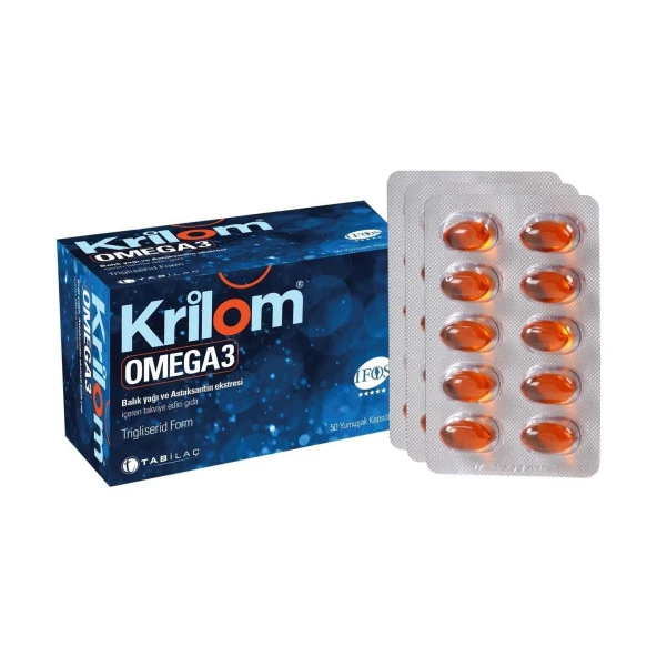 Krilom Omega-3 50 Yumuşak Kapsül 8680133000317