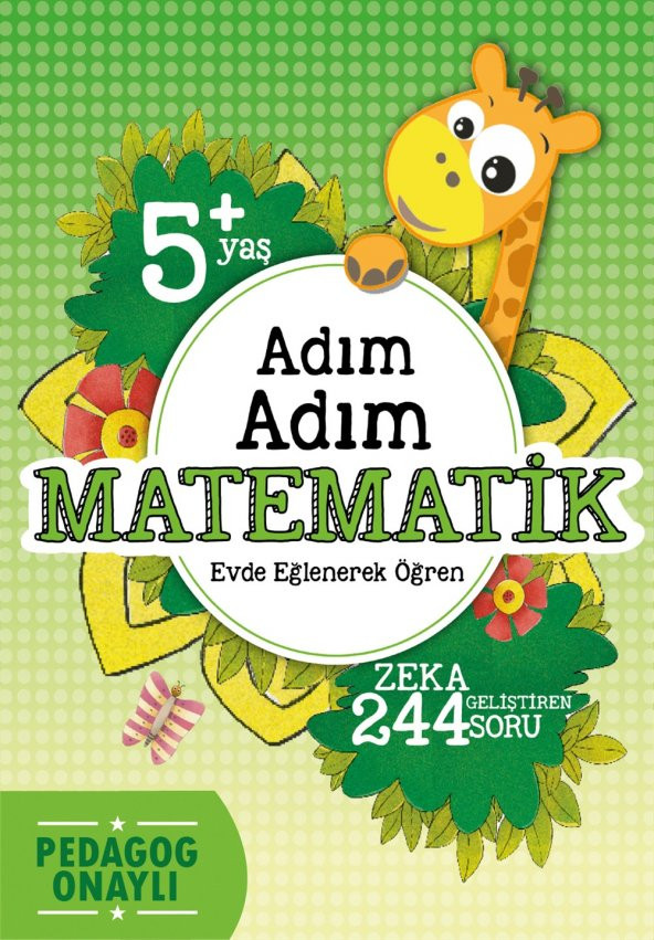 Koloni Çocuk Adım Adım Matematik Kitabı 5 Yaş 244 Soru Okul Öncesi Eğlenerek Öğren