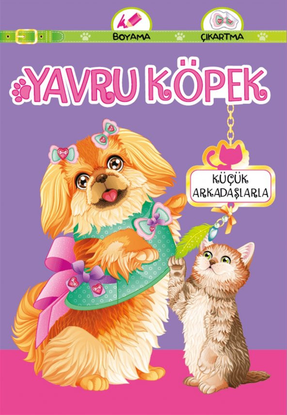 Koloni Çocuk Yavru Köpek Sevimli Arkadaşları - Çocuklar için Renkli ve Eğlenceli Çıkartma Kitabı