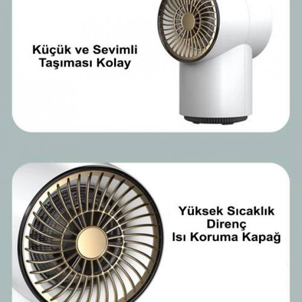 Mini Taşınabilir Elektrikli ısıtıcı Ev Ofis Isıtma Fanı Düşük Gürültü Sıcak Hava Üfleyici TE88287 - 4