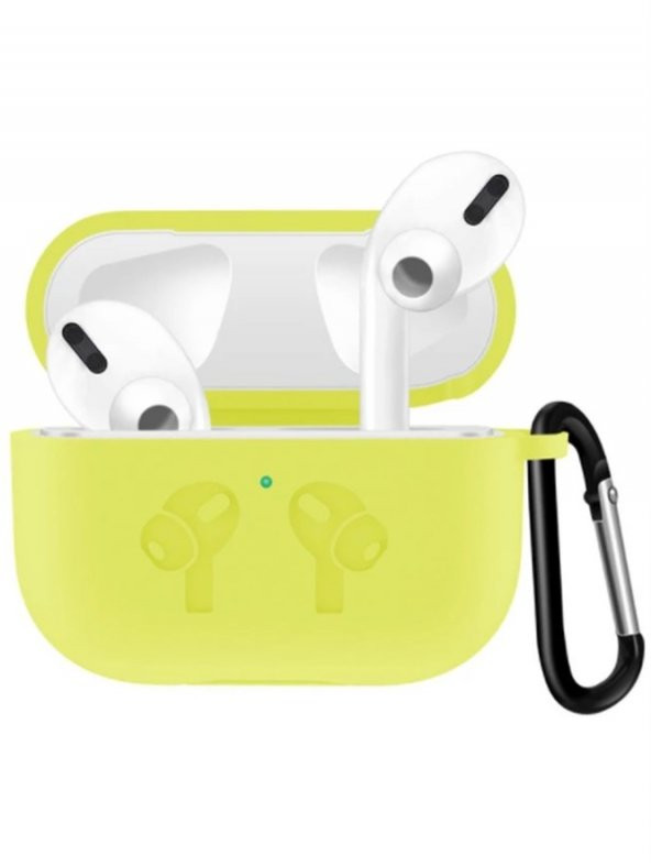 Piili Apple Airpods Pro Silikon Kılıf Limon Sarısı