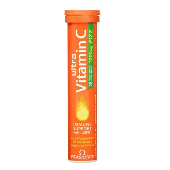 Ultra Vitamin C - C Vitamini Ve Çinko İçeren Takviye Edici Gıda(Portakal) 1000mg  20 Tablet