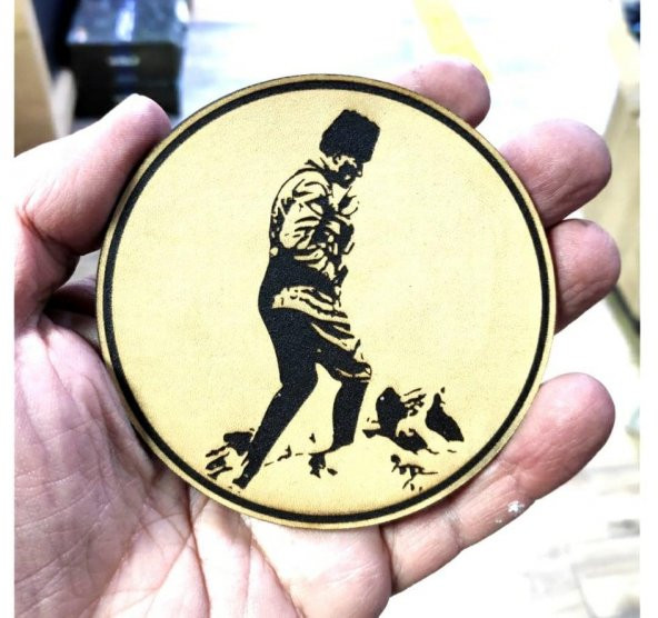 ATATÜRK KOCATEPE Deri PEÇ - Arma - Askeri Patch - 2