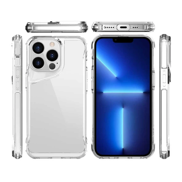 Apple iPhone 13 Pro Max Kılıf Zore T-Max Köşeleri Korumalı Kılıf - 7