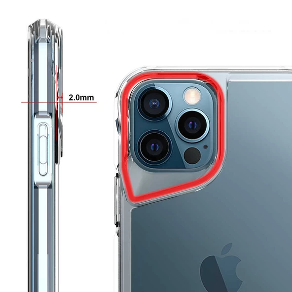 Apple iPhone 12 Pro Max Kılıf Zore T-Max Köşeleri Korumalı Kılıf - Resim 3