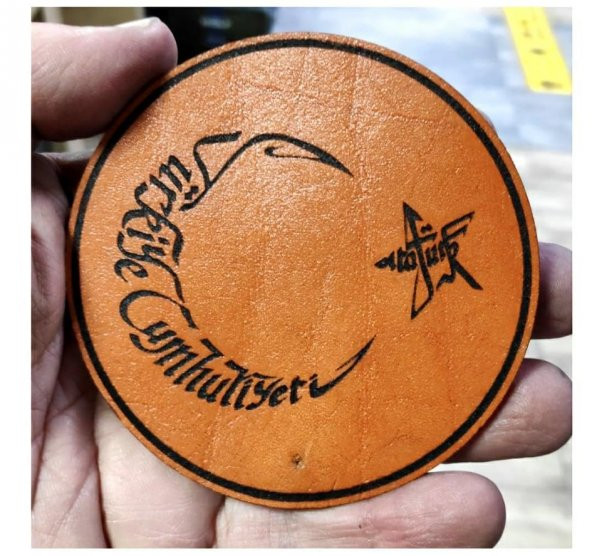 AYYILDIZ ATATÜRK Deri PEÇ - Arma - Askeri Patch - Resim 2