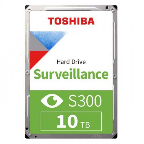 Toshiba S300 10 Tb 3.5 Inç 7200rpm 256mb Sata3 180tb/Y 7/24 HDWT31AUZSVA Güvenlik Harddiski