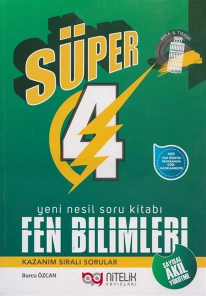 Nitelik 4.Sınıf Fen Bilimleri Yeni Nesil Süper Soru Kitabı