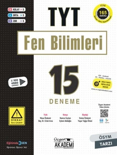 Üçgen Akademi Tyt Fen Bilimleri 10lu Deneme Sınavı