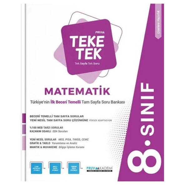 Pruva 8.Sınıf Teke Tek Matematik