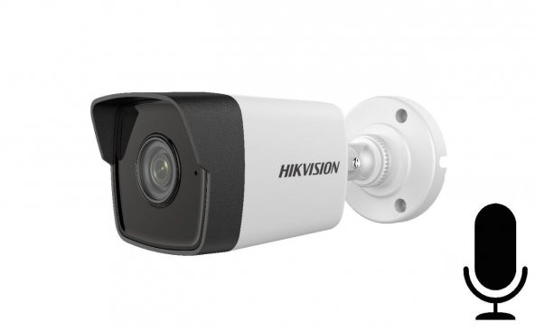 Hikvision DS-2CD1023G0-IUF 2 Mp 4mm Lensli Dahili Mikrofonlu Ir Bullet Ip Kamera