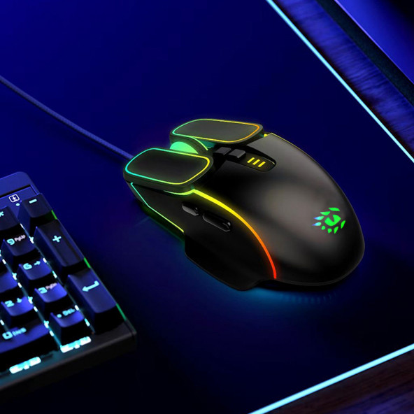Katsuta T4-1618 Mortimus Rgb Işıklı 7200DPI Macrolu Gaming Oyuncu Mouse - 7