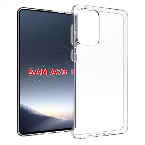 KNY Samsung Galaxy A73 Kılıf Ultra İnce Şeffaf Silikon Şeffaf