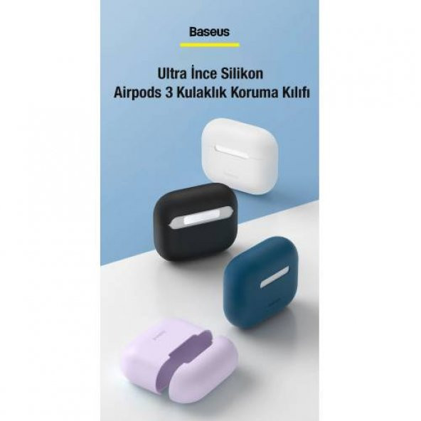 Polham Baseus Ultra İnce Airpods 3 (2021) Kılıfı Parmak İzi Bırakmaz Şarj Girişli Airpods 3 Kılıf - 2