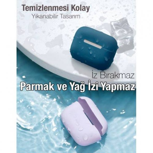 Polham Baseus Ultra İnce Airpods 3 (2021) Kılıfı Parmak İzi Bırakmaz Şarj Girişli Airpods 3 Kılıf - 5