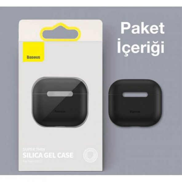 Polham Baseus Ultra İnce Airpods 3 (2021) Kılıfı Parmak İzi Bırakmaz Şarj Girişli Airpods 3 Kılıf - 7