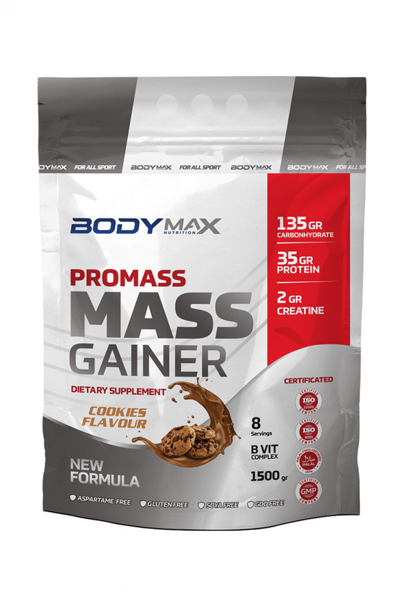 Bodymax Promass 6000 Gr Mix Muz Çikolata Çilek Kurabiye + Shaker - 7