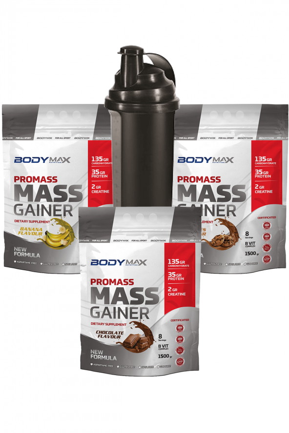 Bodymax Karbonhidrat Tozu 4500 Gr Muz Çikolata Kurabiye +Shaker