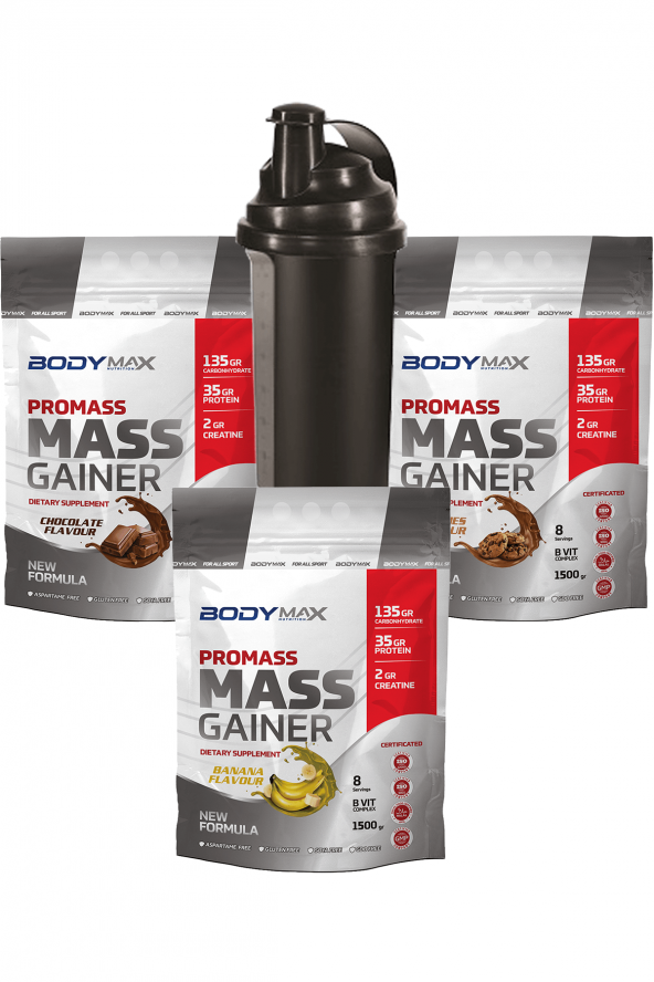 Bodymax Karbonhidrat Tozu 4500 Gr Çikolata Muz Kurabiye +Shaker
