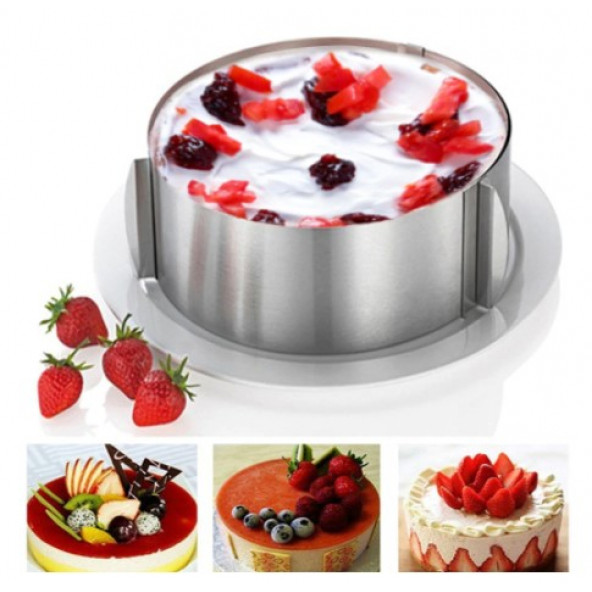 Narkalıp Ayarlanabilir Yuvarlak Kek Kalıbı 16X30X6CM ürün görseli