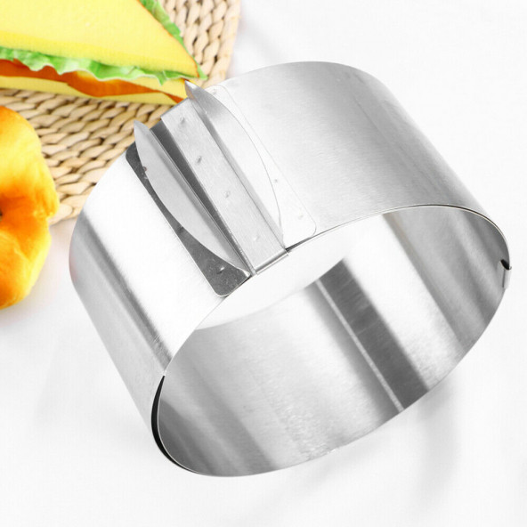 Narkalıp Ayarlanabilir Yuvarlak Kek Kalıbı 16X30X6CM - Resim 3