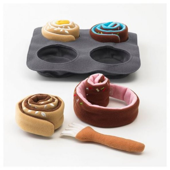 Çocuk Yumuşak Oyuncak Fırın Malzemeleri , Çok Renkli IKEA 6 Parça Çocuk Oyuncak Peluş - 2