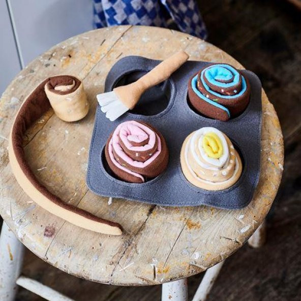 Çocuk Yumuşak Oyuncak Fırın Malzemeleri , Çok Renkli IKEA 6 Parça Çocuk Oyuncak Peluş - 3