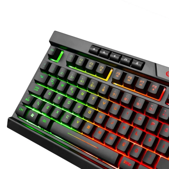 Rampage BYGAMEX-K2 Rainbow Aydınlatmalı Multimedia Gaming Oyuncu Klavyesi - 3